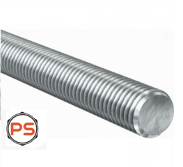 Draadeind M20 x 100 verzinkt 1st.