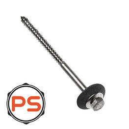 Golfplaatbouten RVS 7 x 70 100 stuks