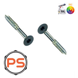 Spaanplaatschroeven op kleur Verzinkt 3,0 x 25 Platkop Torxdrive 200st.