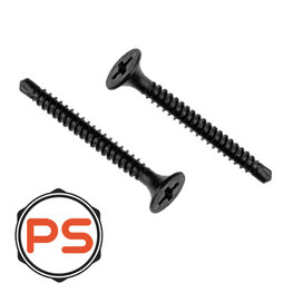 Gipsplaatschroeven Zwart Gefosfateerd 3,5 x 45 100st. (Zelfborend)