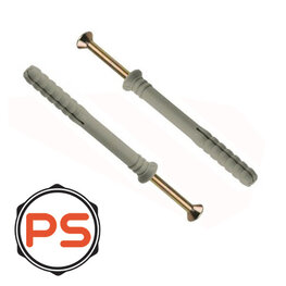 Nylon Slagpluggen M6 x 60 100st.