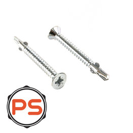 Vleugelteks schroeven Verzinkt Torx 6,3 x 60 100st.