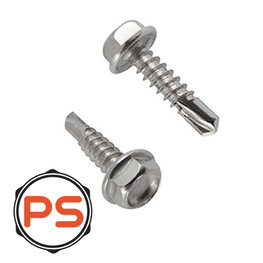 Plaatschroeven RVS 5,5 x 38 200st. Zeskant DIN7504K Plaatschroeven RVS 5,5 x 38 200st. Zeskant DIN7504K